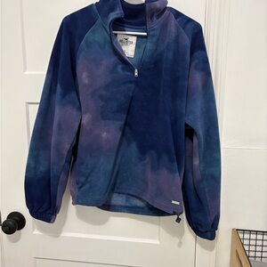 Hollister Women's Blue and Purple Tie-Dye Jacket